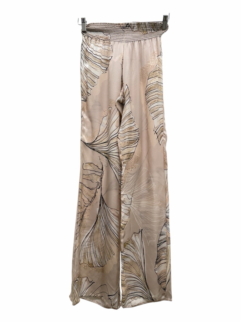 Aquaclara Silk Wide Leg Blush Resort Pants Size Small
